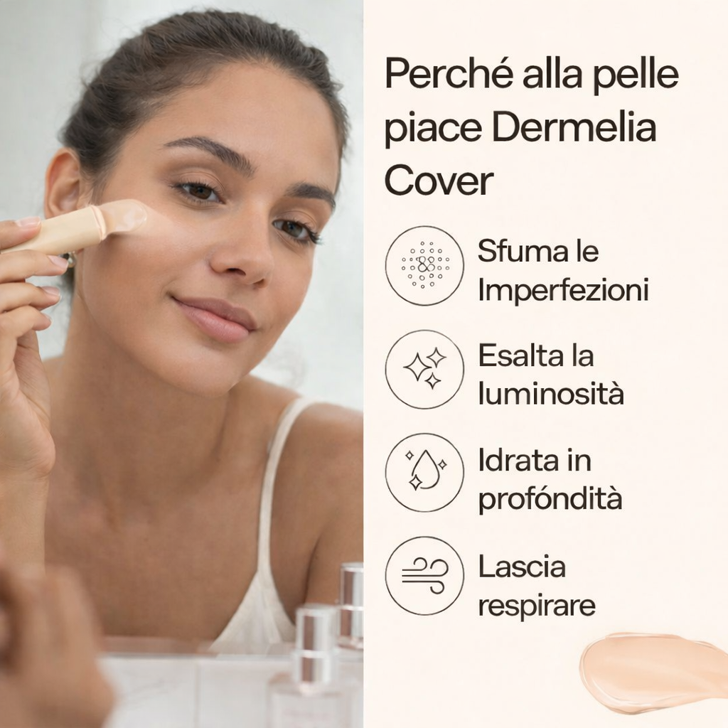 DERMELIA™ Cover - Il primo stick viso che copre le imperfezioni curando la pelle
