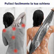 Telo da doccia esfoliante antibatterico
