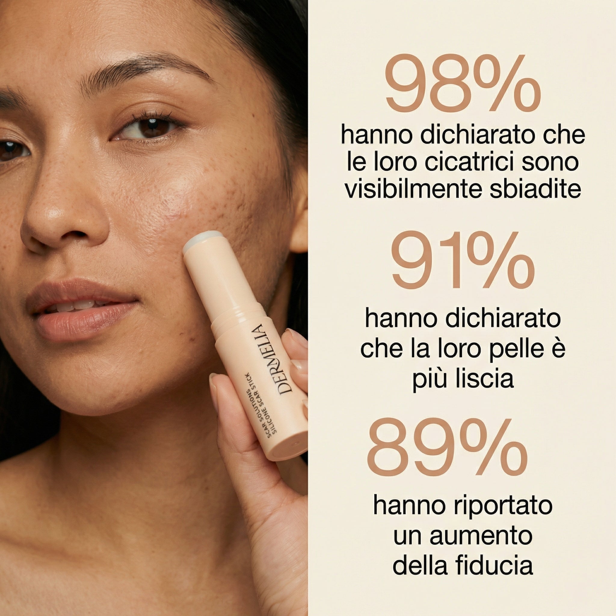 DERMELIA™ Repair - Il primo trattamento a barriera prolungata per ogni tipo di cicatrice