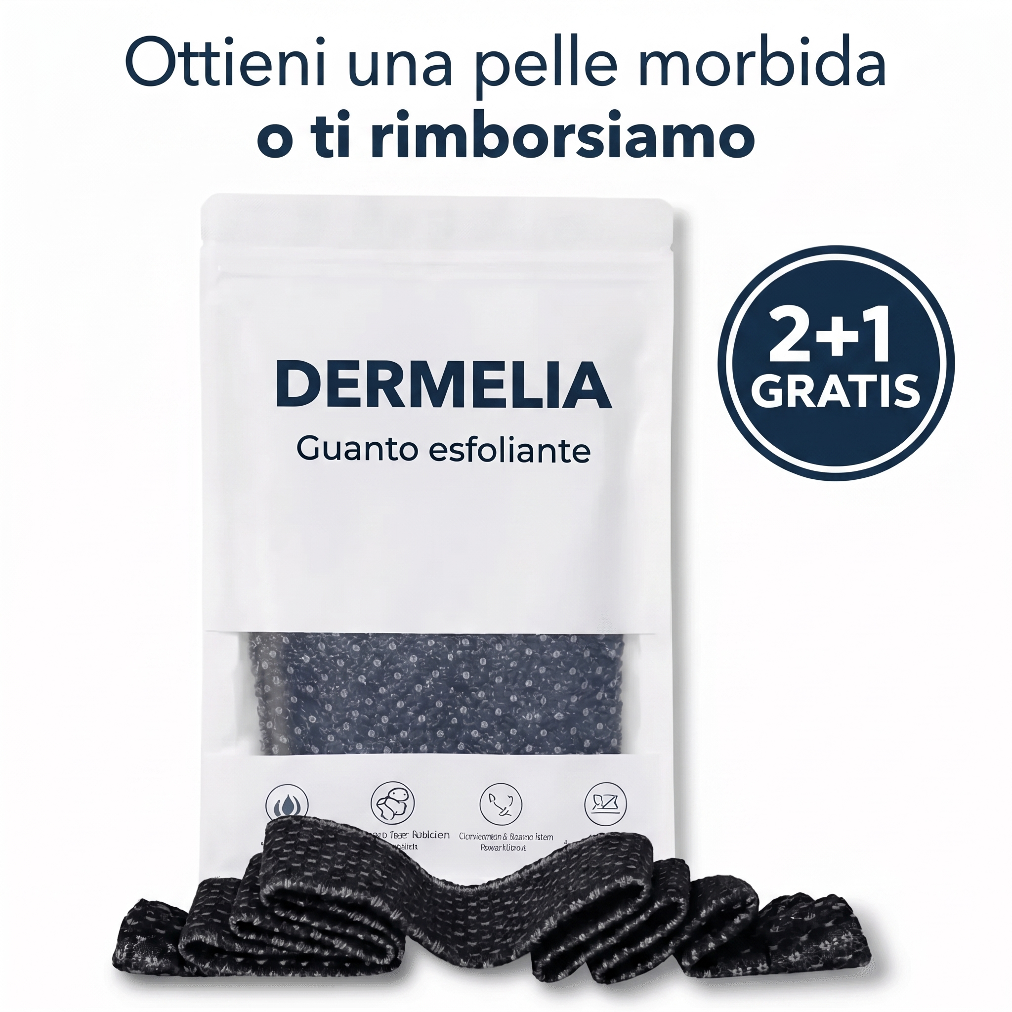 Telo da doccia esfoliante antibatterico